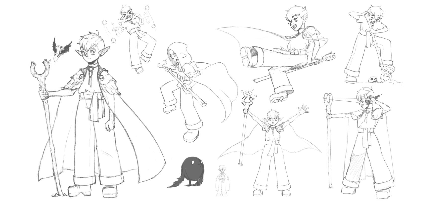 Little Necromancer, Special Poses